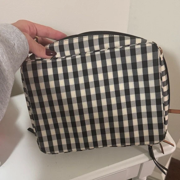 Tory Burch Gingham Cosmetic Case - Picture 4 of 4